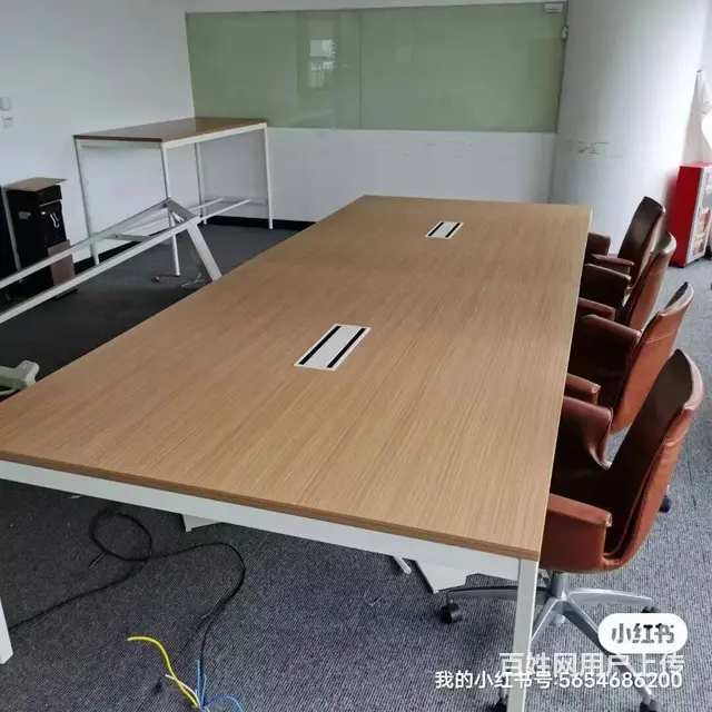 二手开放式卡位出售，老板桌椅经理台会议桌，包送装 - 图片 11