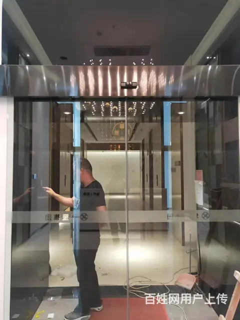 泉州自动感应门安装维修/双开感应玻璃门红外自动门 - 图片 9