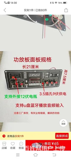 拉杆音箱主板 - 图片 2