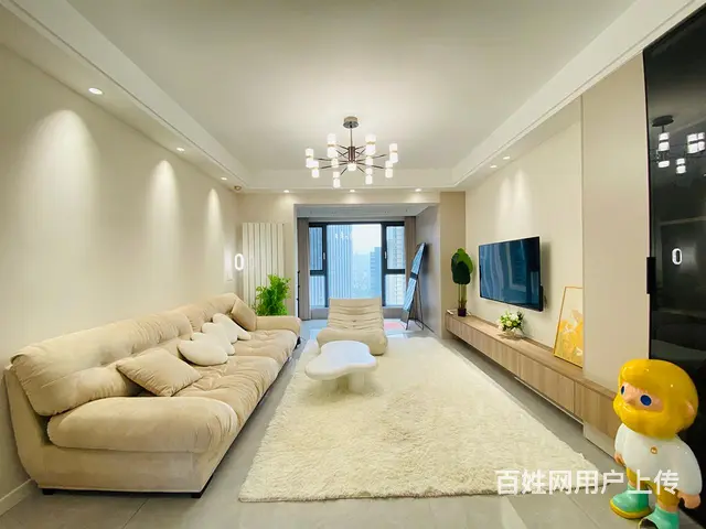 正堂山外山精装奶油风三房 岳家嘴直达汉街东亭山河大 - 图片 1