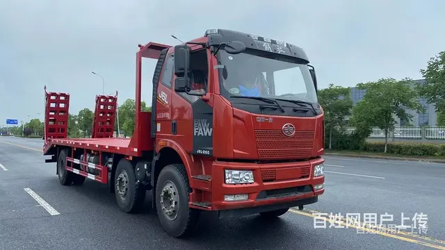 淮南解放三轴平板运输车8米5挖机拖车做分期利息多少 - 图片 8