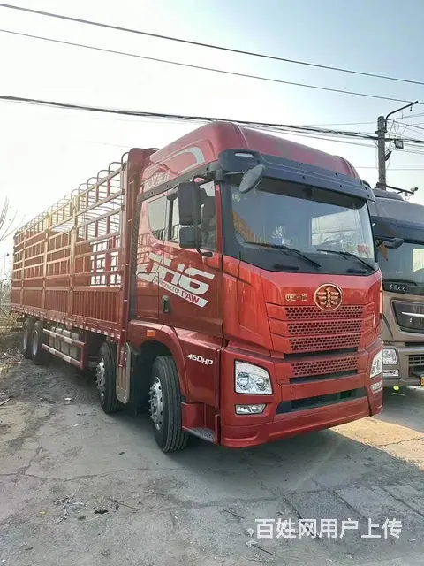 解放国六前四后八9.6米高栏库存新车 任意地区上户 - 图片 2