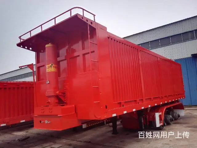 订做8米-9.5米平板后翻挂车 高强轻体 厂家直销 - 图片 4