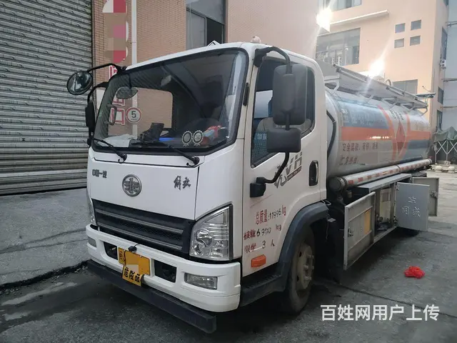 二手21年解放8吨油罐车带加油机流量表提车即可上路 - 图片 1