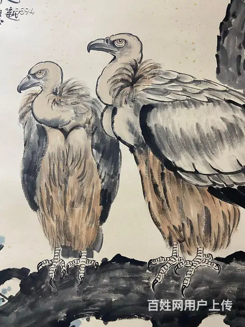 徐悲鸿 鹰 尺寸137✖️68cm - 图片 4