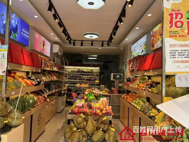 （四川铺鑫网）回风世纪花园50平水果店转让 - 图片 2
