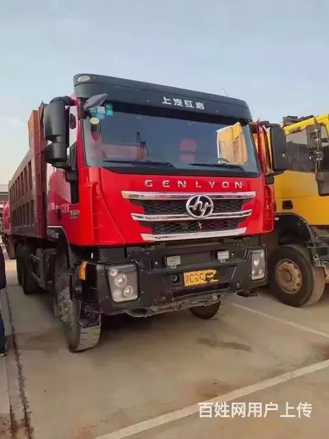 国五 二手上汽红岩杰狮后八轮自卸车 390马力 - 图片 2