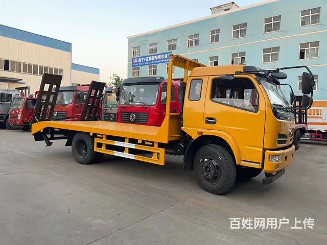 经典款东风福瑞卡 专拖120挖机钩机平板车 包送车 - 图片 9