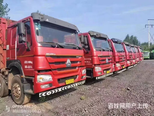 14台18年豪沃平板自卸车，箱长8.6米 - 图片 2