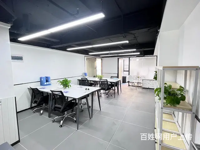 限时免租雨花区政府，地铁口100米，万科靠窗，精装拎包办公 - 图片 7