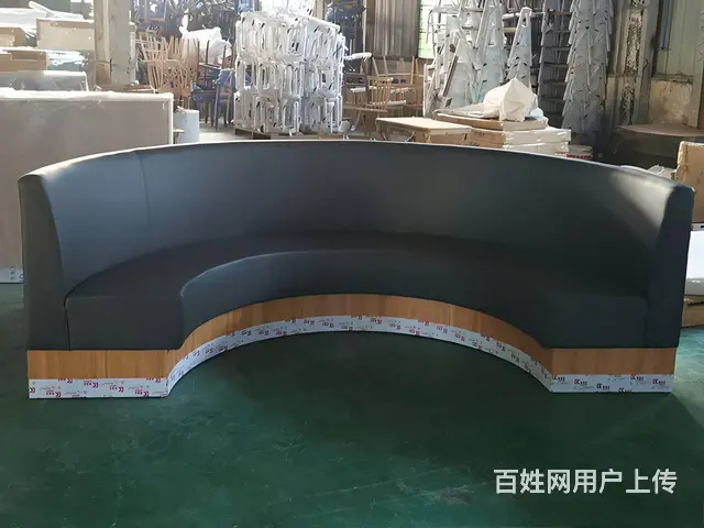 河南餐厅圆弧卡座沙发定制转角卡座双人位卡座 - 图片 5