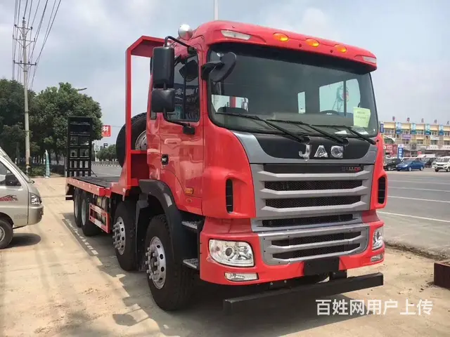 直销 拖35吨重载型挖机平板车 江淮前四后八平板车 - 图片 11