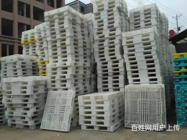 二手塑料托盘叉车栈板塑料地拍子注塑托盘 - 图片 5