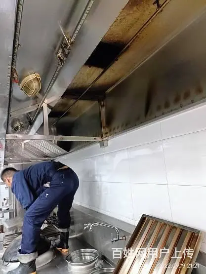 昆山学校食堂油烟机净化器清洗风机清洗 - 图片 4