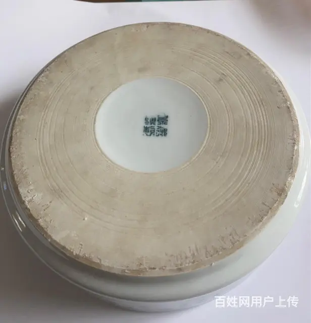 景德镇70、80年代出品的青花瓷彩瓷水仙、吸水石盆 - 图片 6