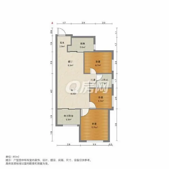 万科魅力，精装三房，家私家电配齐，可短租，可长租，看房方便 - 图片 9