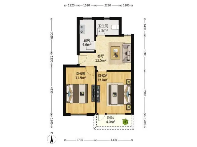 底价出租2室翠苑五区精装修采光好拎包随时就可以入住 - 图片 7
