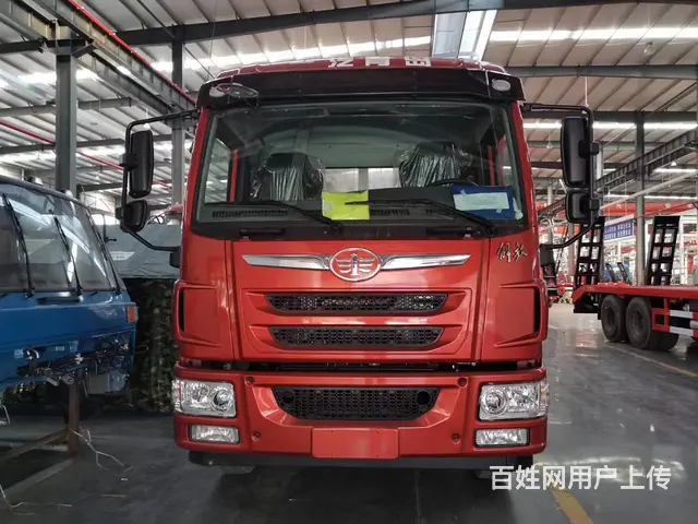 解放龙V黄牌平板车 拉挖掘机钻机拖板车 厂家促销 - 图片 1