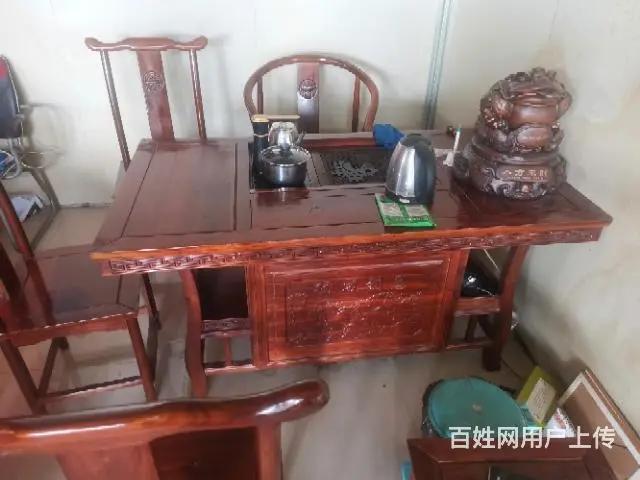 实木泡茶桌，使用一年多还很新新场地换风格 - 图片 3