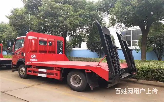 武威 重汽王牌厂家直销平板拖车  拖15吨挖机平板 - 图片 2