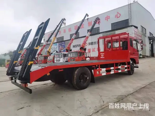 东风国六6.8米挖机拖板车 可拉叉车铲车 - 图片 5