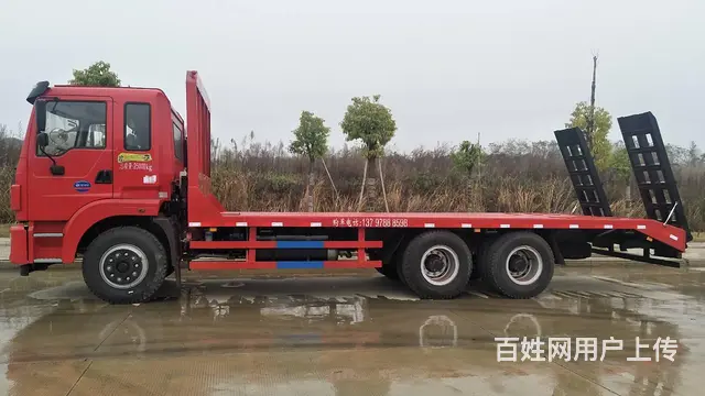 国五排放东风后八轮平板车 厂家直销无中间商 - 图片 2