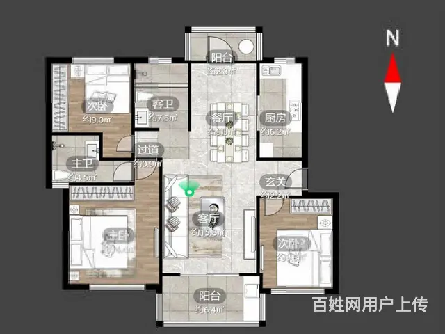 新出！万达旁  江南春晓花园  三室两卫 三井实验 诚意出售 - 图片 11