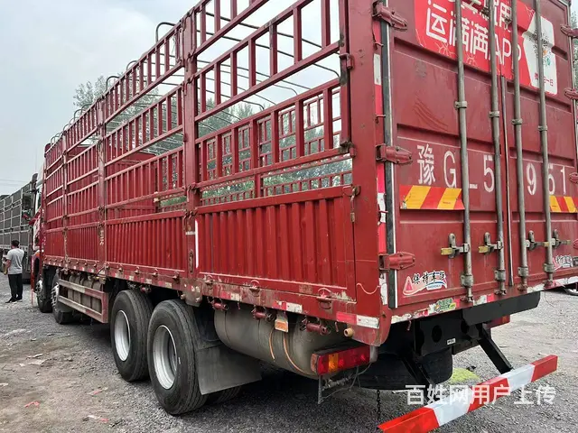 出售22年二手解放JH6前四后八载货车 高栏国6 - 图片 4