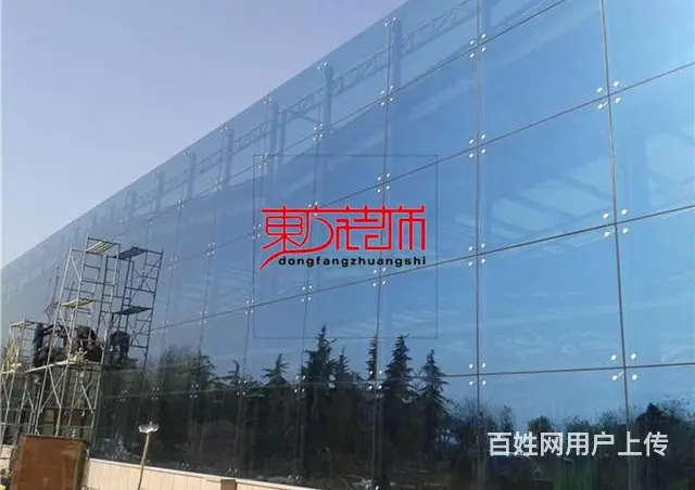淄博玻璃幕墙钢结构点式幕墙玻璃雨棚阳光房铝合金门窗 - 图片 1