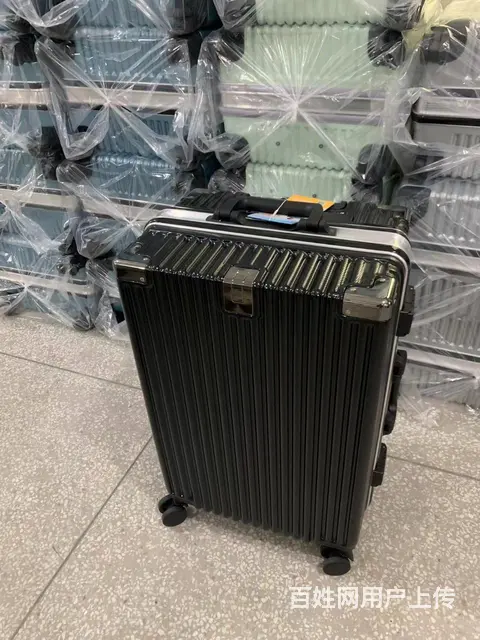 20寸铝框拉杆箱行李箱万向轮密码箱 - 图片 3
