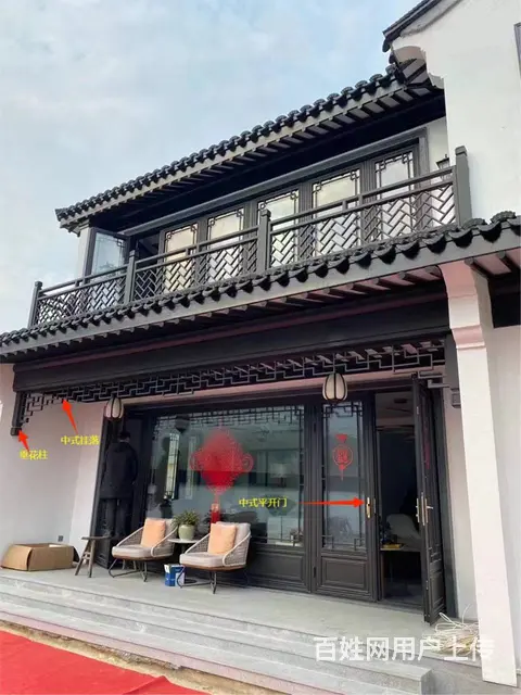 常德中式仿古门窗厂家四合院门窗定制品牌思卓 - 图片 1