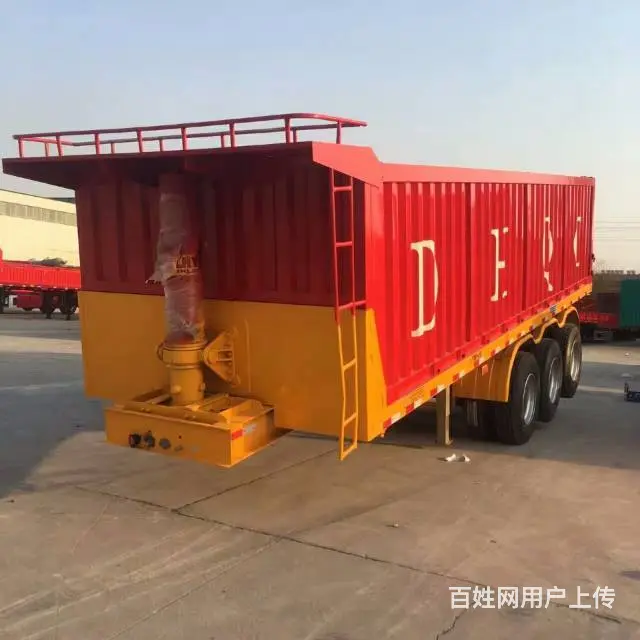 全车定制自卸平板后翻半挂车 专家制造 - 图片 7