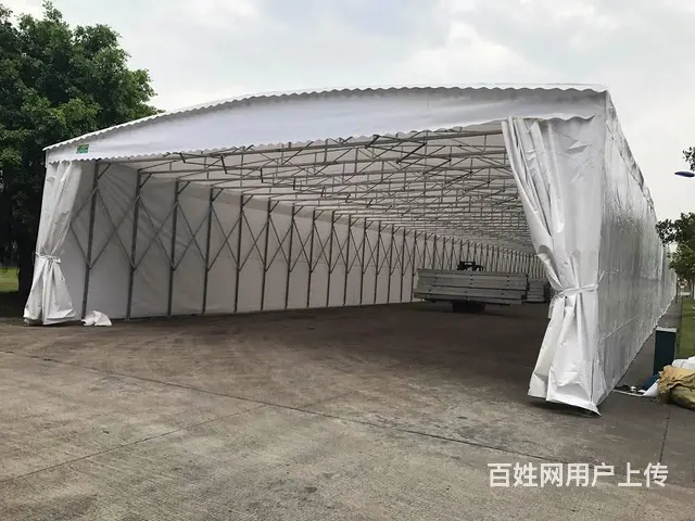 推拉雨棚户外工作棚篮球场雨棚仓库蓬物流篷医药棚通道 - 图片 5