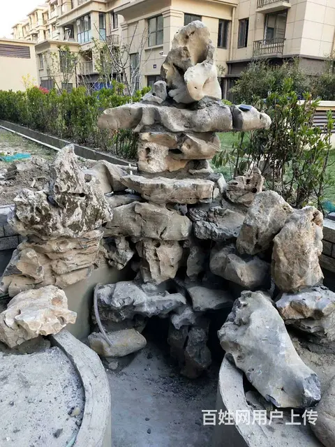 私家庭院鱼池假山的建造服务仪征扬州江都高邮 - 图片 1