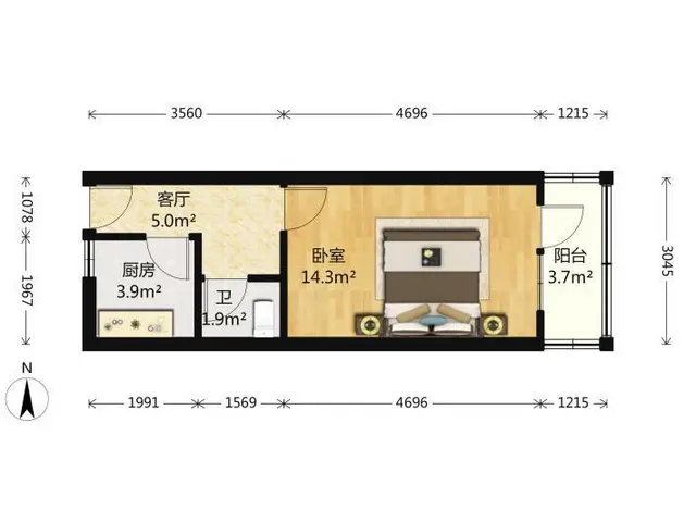 飞虹路地铁诺德财富中联合中心盈丰路站望京国际可月付 - 图片 6