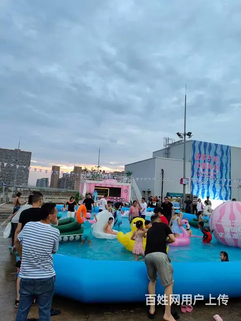 苏州地区充气城堡水池租赁，大象滑梯，泡泡派对 - 图片 2