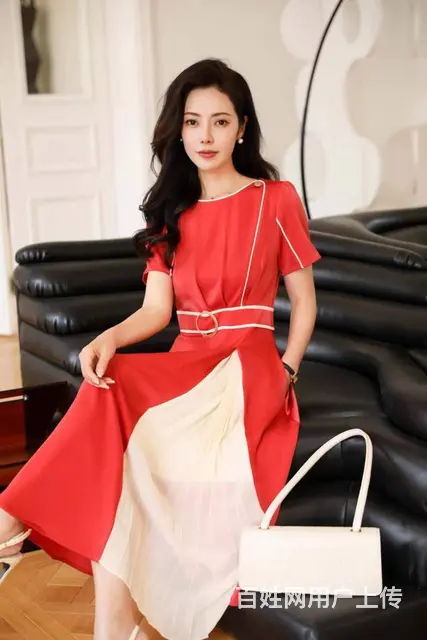 芭奴曼妃夏季醋酸连衣裙女装品牌折扣服装尾货 - 图片 11