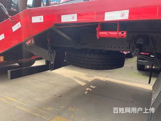拉150挖掘机拖车 陕汽德龙6米5叉车平板车 - 图片 9