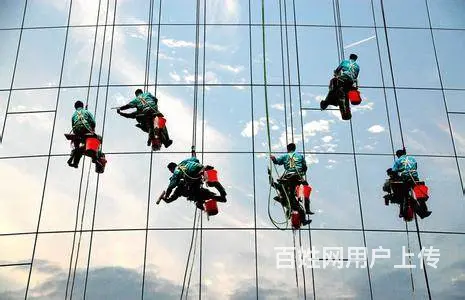 焦作外墙清洗 玻璃幕墙铝塑板清洗 高空安装 - 图片 4