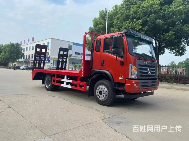国六黄牌单桥挖机平板车 拖板车 包上户包送车 - 图片 11