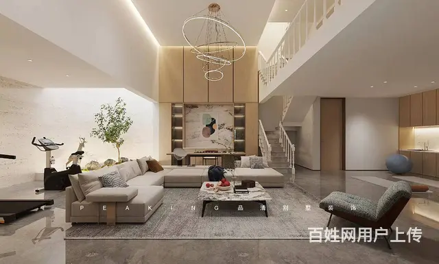 350㎡现代设计——和煦柔软的慢时光 - 图片 8