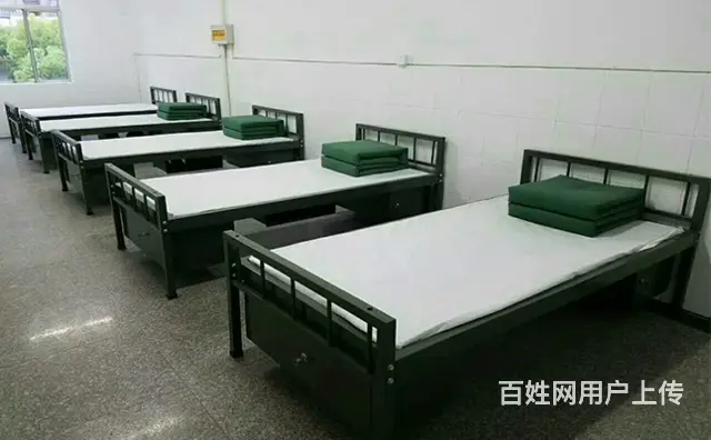 双层钢制大学生儿童高低铁架床学校宿舍连体公寓床 - 图片 6