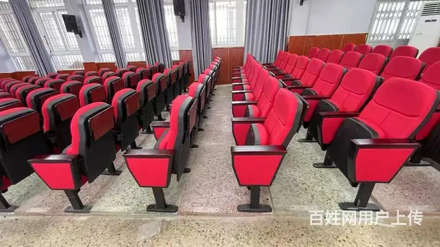 礼堂椅连排椅阶梯教室课桌椅课桌椅会议室联排座椅书架 - 图片 3