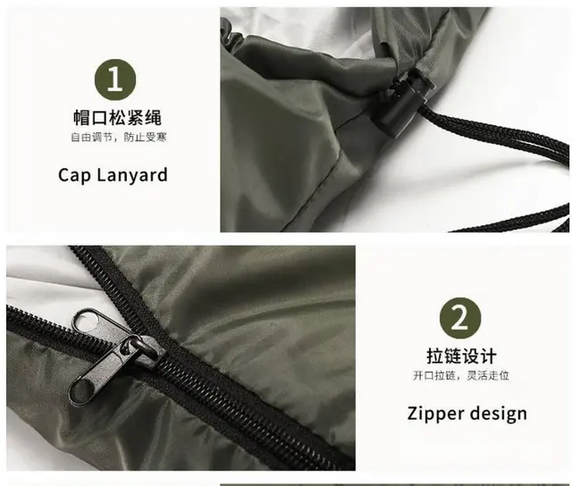 何大屋 户外睡袋 保暖睡袋 超薄睡袋 - 图片 6