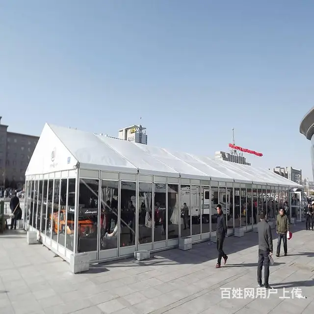 篷房搭建速度快可租赁临时车展大棚媒体接待处帐篷 - 图片 2