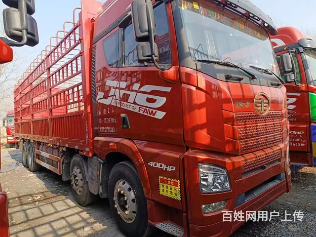 出售二手9.6米高栏解放JH6前四后八400马力 - 图片 2