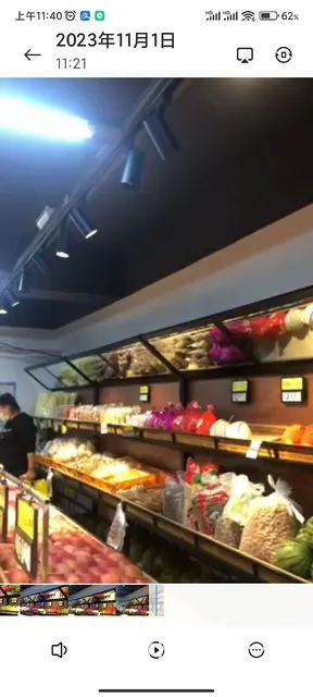 超市装修升级，倒下来的嘎嘎新的生鲜货架子 - 图片 2
