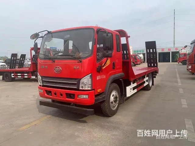 嘉峪关国六解放虎V挖机拖板车150挖掘机拖板车多少钱 - 图片 5