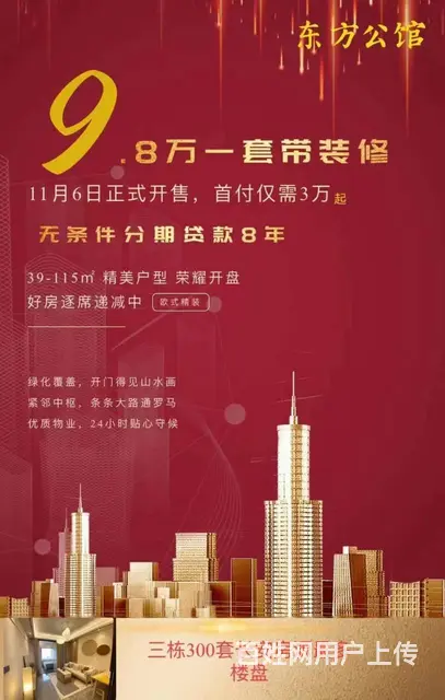 长安首付3万购房【长安.东方公馆】精装单间9.8万 - 图片 2