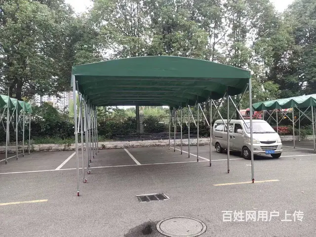 成都梯形弧形固定雨棚折叠天幕蓬活动无声棚厂家直销 - 图片 10